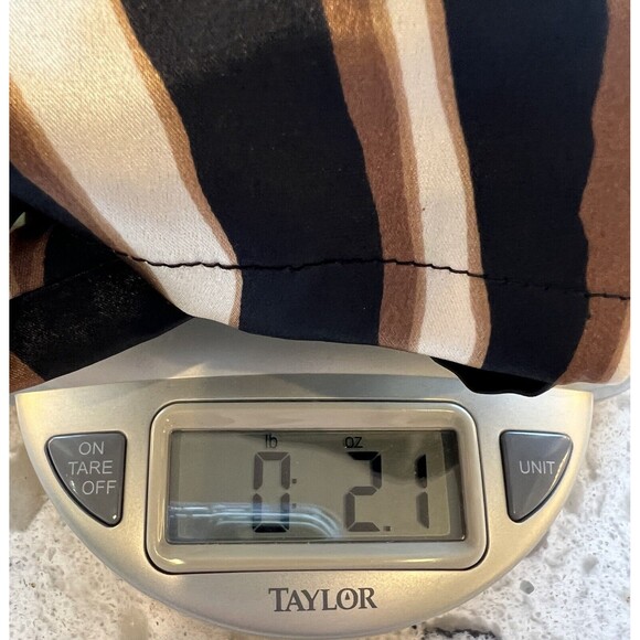 Chicos Womens Size Large Sleeveless Animal Zebra Print Black Brown Satin… - Picture 7 of 7